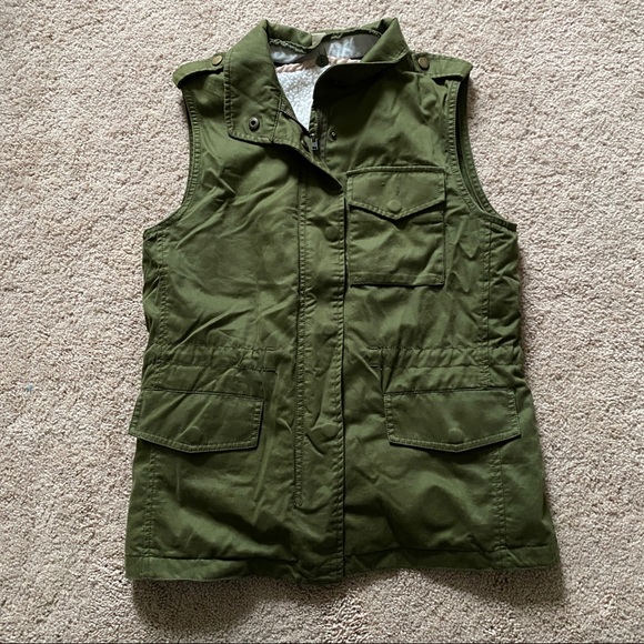 Jcrew utility vest Sherpa lined - Picture 6 of 8